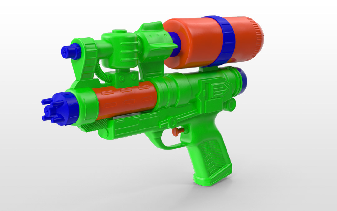 Pistola de agua como metáfora de un gatillazo